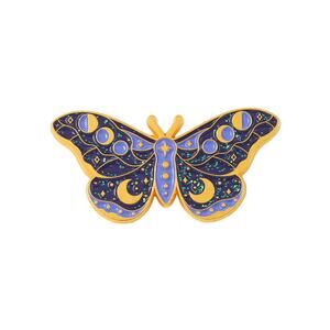 Glitter Butterfly Moth Enamel Pins 80-1